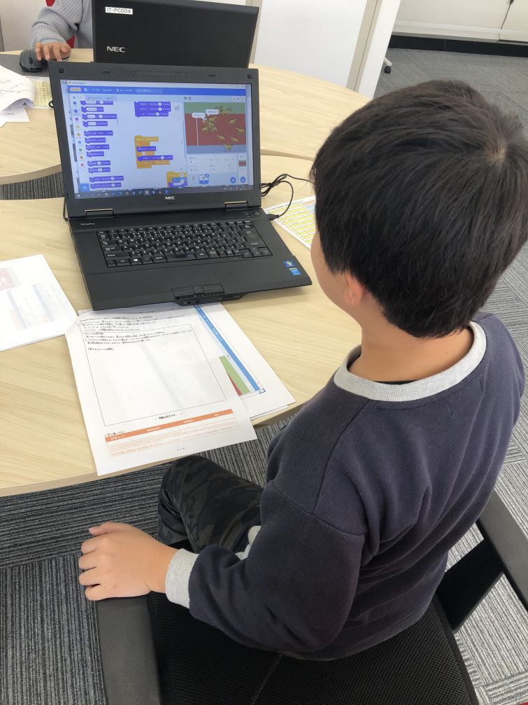 自習スペースを利用した生徒の様子