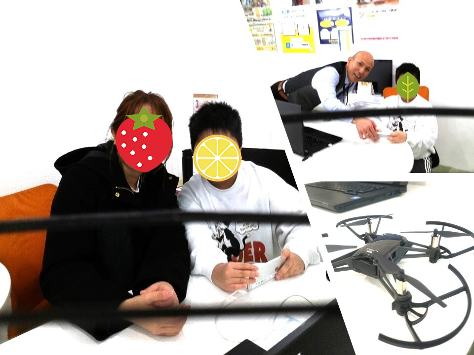 親子で参加♪　ドローン授業！