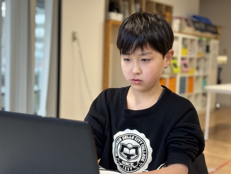 教室のひとコマ